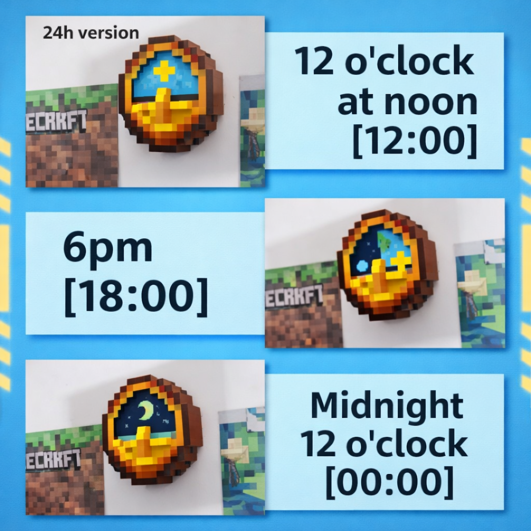 Reloj minecraft real